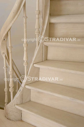 zandstalen luchtgommen trap sablage escaliers